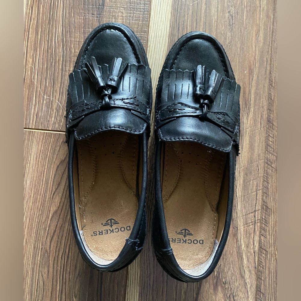 Dockers Black Leather Loafers